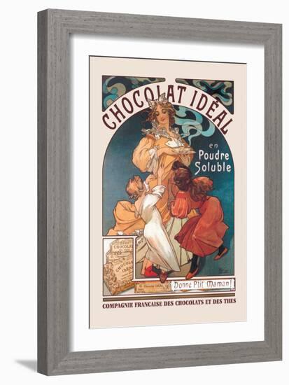 Chocolat Ideal-Alphonse Mucha-Framed Art Print