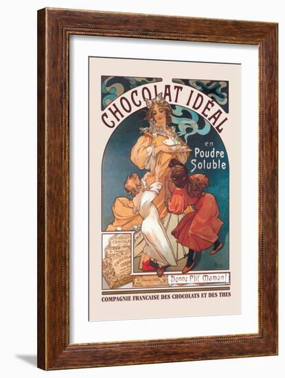 Chocolat Ideal-Alphonse Mucha-Framed Art Print