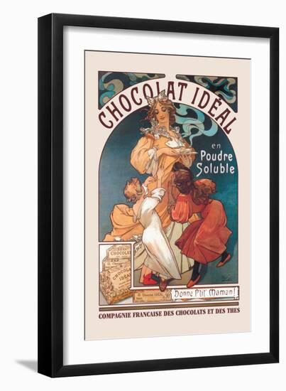 Chocolat Ideal-Alphonse Mucha-Framed Art Print