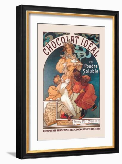 Chocolat Ideal-Alphonse Mucha-Framed Art Print