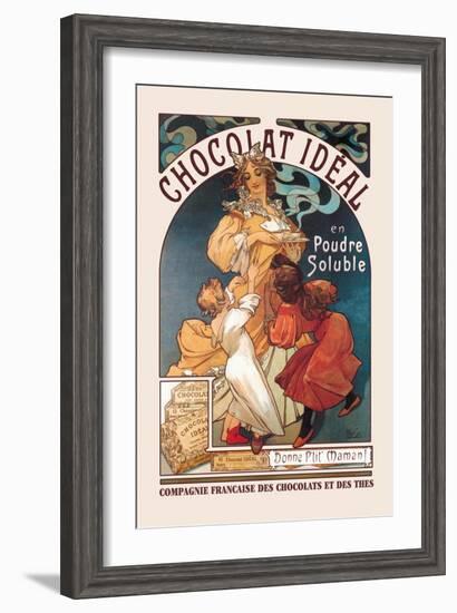 Chocolat Ideal-Alphonse Mucha-Framed Art Print