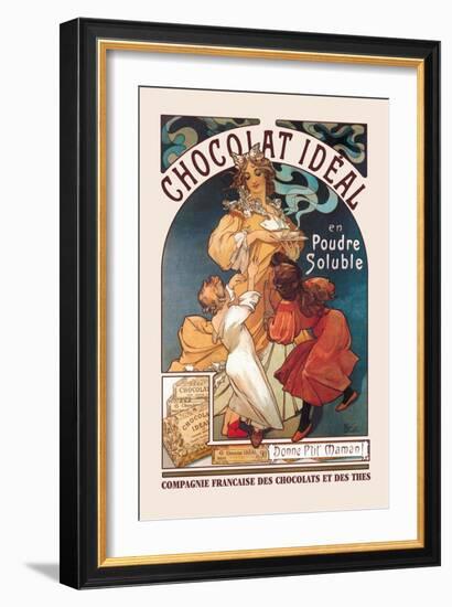 Chocolat Ideal-Alphonse Mucha-Framed Art Print