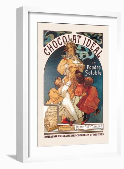 Chocolat Ideal-Alphonse Mucha-Framed Art Print