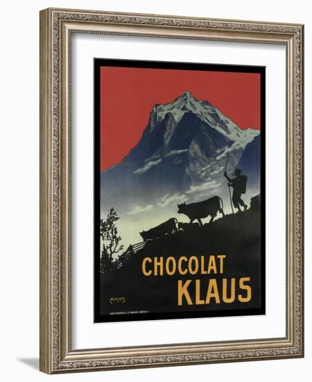 Chocolat Klaus Mountains Switzerland 1910-null-Framed Giclee Print