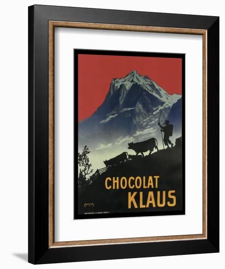 Chocolat Klaus Mountains Switzerland 1910-null-Framed Giclee Print