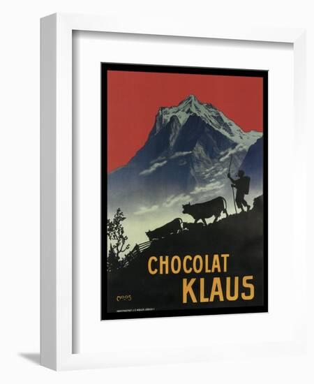 Chocolat Klaus Mountains Switzerland 1910-null-Framed Giclee Print