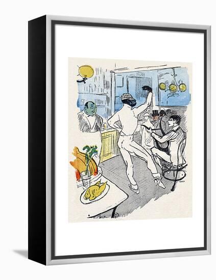 Chocolat, Lautrec, Rire 96-Henri de Toulouse-Lautrec-Framed Premier Image Canvas