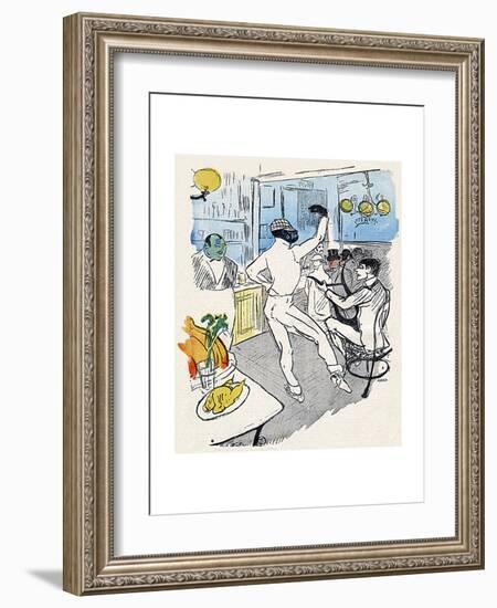 Chocolat, Lautrec, Rire 96-Henri de Toulouse-Lautrec-Framed Giclee Print