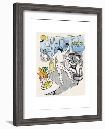 Chocolat, Lautrec, Rire 96-Henri de Toulouse-Lautrec-Framed Giclee Print