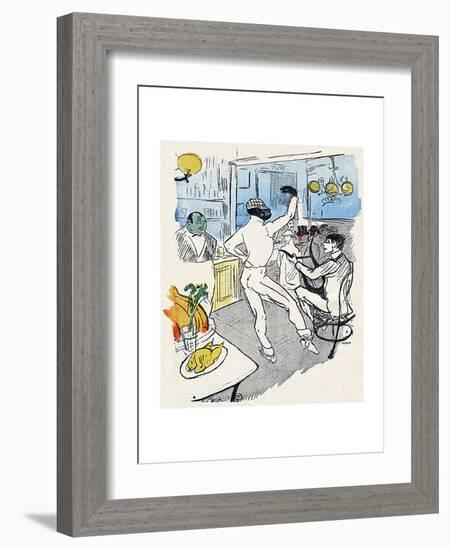 Chocolat, Lautrec, Rire 96-Henri de Toulouse-Lautrec-Framed Giclee Print