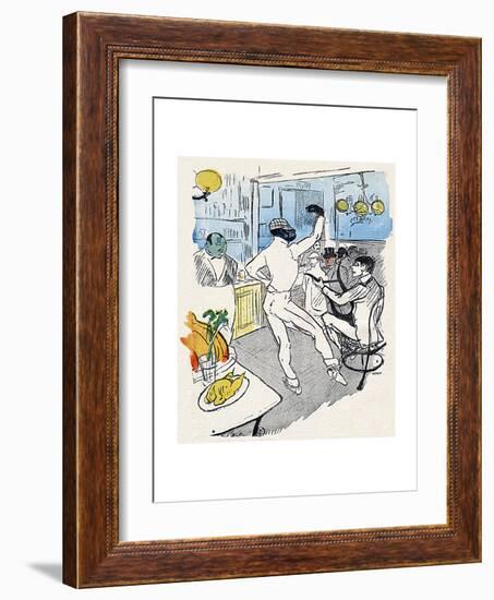 Chocolat, Lautrec, Rire 96-Henri de Toulouse-Lautrec-Framed Giclee Print