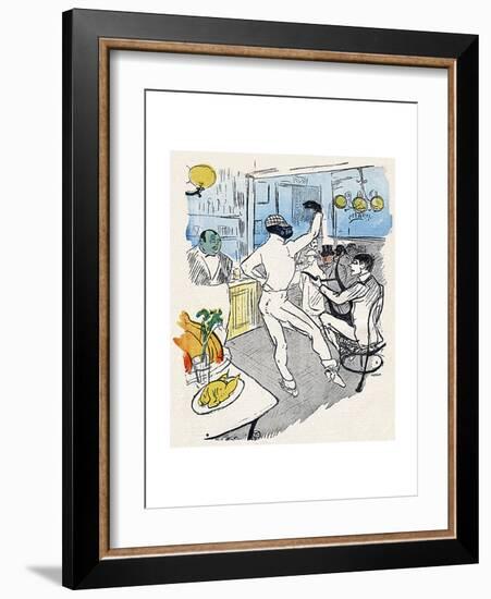 Chocolat, Lautrec, Rire 96-Henri de Toulouse-Lautrec-Framed Giclee Print