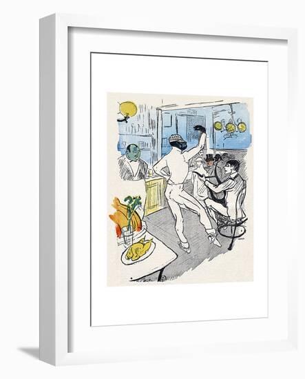 Chocolat, Lautrec, Rire 96-Henri de Toulouse-Lautrec-Framed Giclee Print