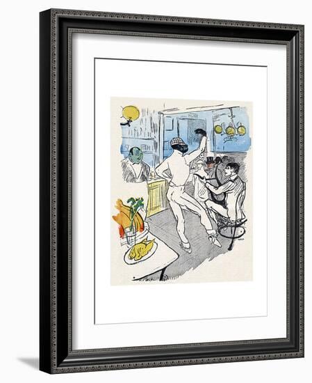 Chocolat, Lautrec, Rire 96-Henri de Toulouse-Lautrec-Framed Giclee Print