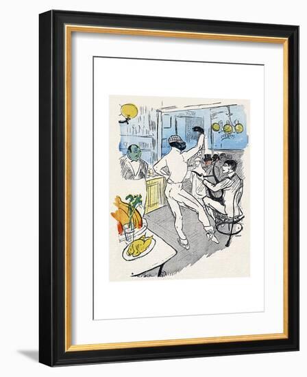 Chocolat, Lautrec, Rire 96-Henri de Toulouse-Lautrec-Framed Giclee Print