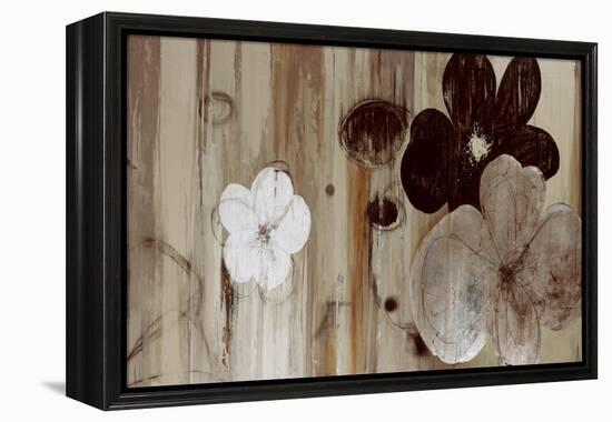 Chocolate and Silver-Sloane Addison  -Framed Stretched Canvas