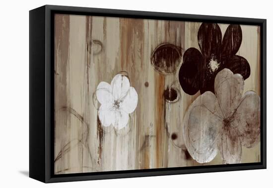 Chocolate and Silver-Sloane Addison  -Framed Stretched Canvas