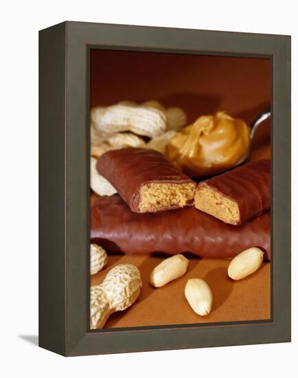 Chocolate Bar with Peanuts-Chris Rogers-Framed Premier Image Canvas