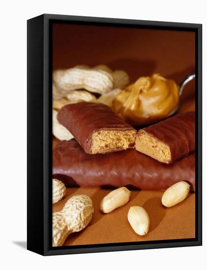 Chocolate Bar with Peanuts-Chris Rogers-Framed Premier Image Canvas
