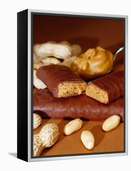 Chocolate Bar with Peanuts-Chris Rogers-Framed Premier Image Canvas