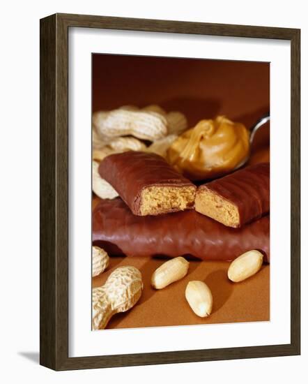 Chocolate Bar with Peanuts-Chris Rogers-Framed Photographic Print