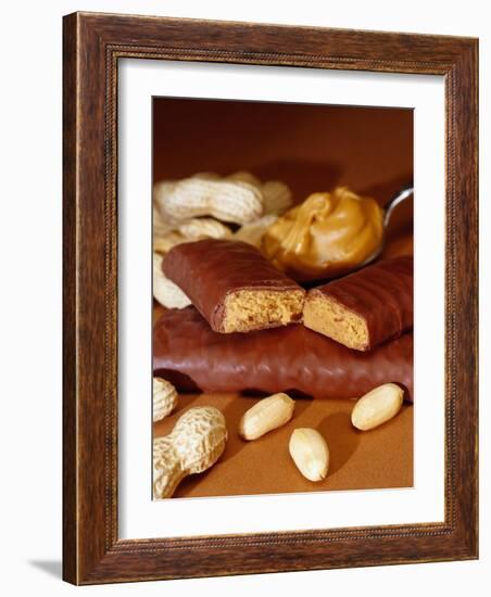 Chocolate Bar with Peanuts-Chris Rogers-Framed Photographic Print