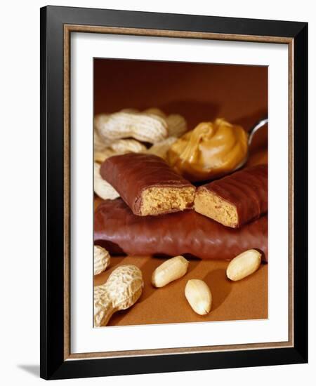 Chocolate Bar with Peanuts-Chris Rogers-Framed Photographic Print