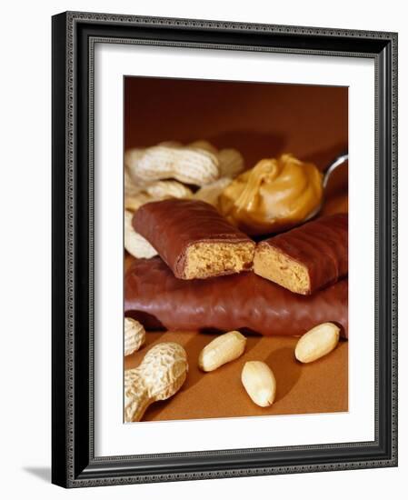 Chocolate Bar with Peanuts-Chris Rogers-Framed Photographic Print