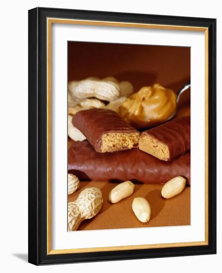 Chocolate Bar with Peanuts-Chris Rogers-Framed Photographic Print