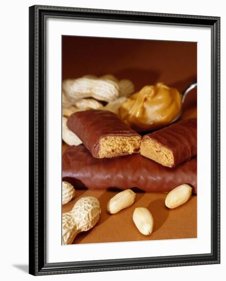 Chocolate Bar with Peanuts-Chris Rogers-Framed Photographic Print