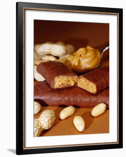 Chocolate Bar with Peanuts-Chris Rogers-Framed Photographic Print