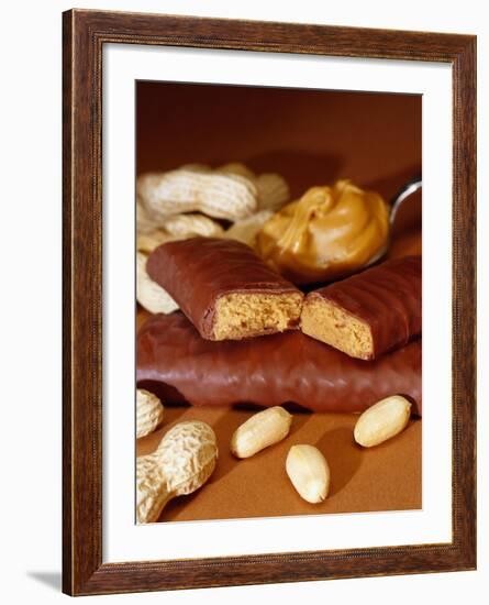 Chocolate Bar with Peanuts-Chris Rogers-Framed Photographic Print