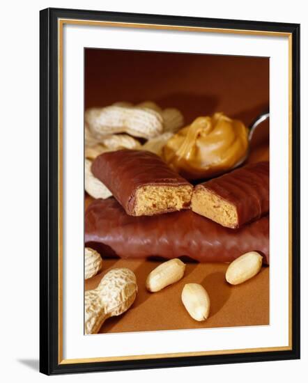 Chocolate Bar with Peanuts-Chris Rogers-Framed Photographic Print