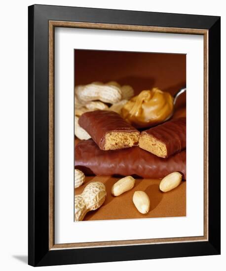 Chocolate Bar with Peanuts-Chris Rogers-Framed Photographic Print