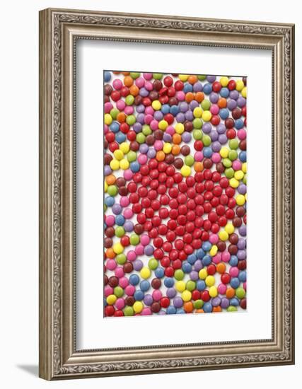 Chocolate Beans, Heart Shape-Nikky-Framed Photographic Print