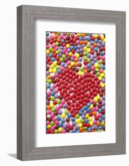 Chocolate Beans, Heart Shape-Nikky-Framed Photographic Print