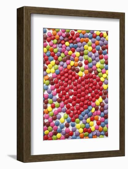 Chocolate Beans, Heart Shape-Nikky-Framed Photographic Print