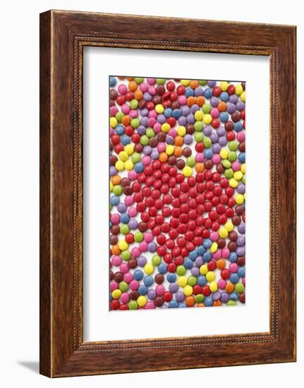 Chocolate Beans, Heart Shape-Nikky-Framed Photographic Print