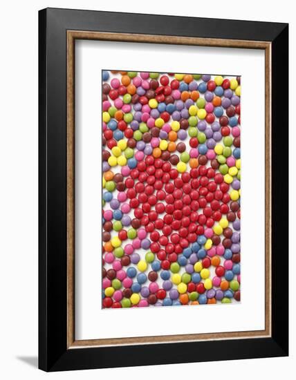 Chocolate Beans, Heart Shape-Nikky-Framed Photographic Print