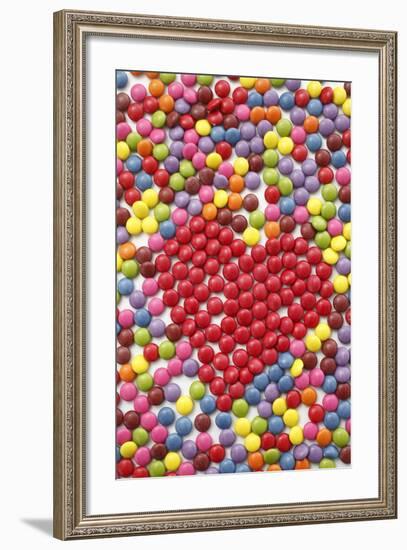 Chocolate Beans, Heart Shape-Nikky-Framed Photographic Print