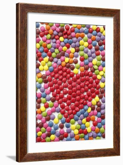 Chocolate Beans, Heart Shape-Nikky-Framed Photographic Print