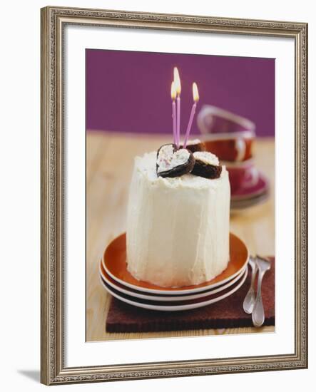 Chocolate Birthday Cake-Nikolai Buroh-Framed Photographic Print