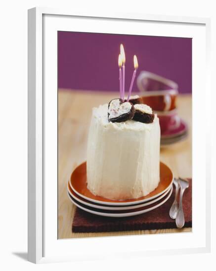 Chocolate Birthday Cake-Nikolai Buroh-Framed Photographic Print