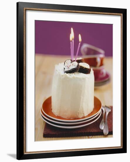 Chocolate Birthday Cake-Nikolai Buroh-Framed Photographic Print