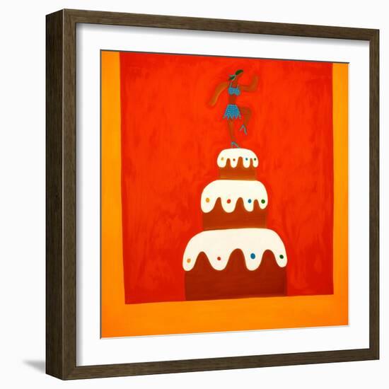 Chocolate cake,1998,(oil on linen)-Cristina Rodriguez-Framed Giclee Print