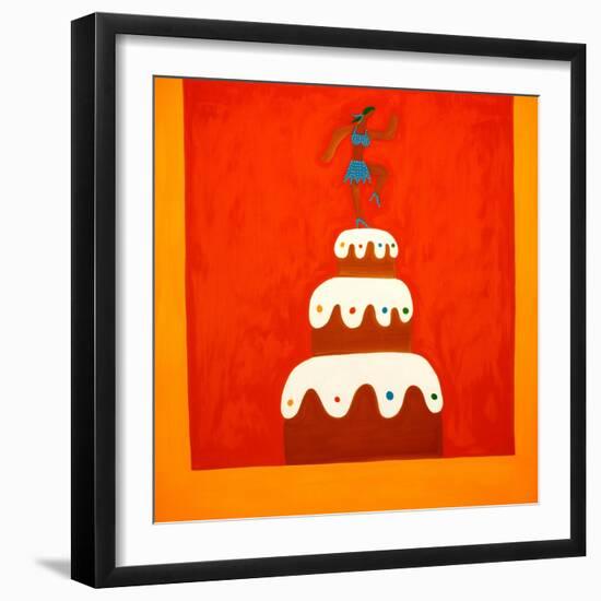 Chocolate cake,1998,(oil on linen)-Cristina Rodriguez-Framed Giclee Print