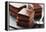 Chocolate Cake with Layers of Chocolate Mousse-looby-Framed Premier Image Canvas