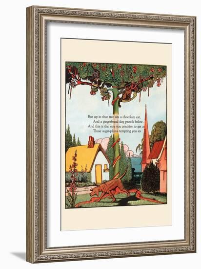 Chocolate Cat and Gingerbread Dog-Eugene Field-Framed Art Print