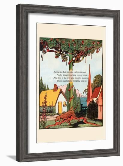 Chocolate Cat and Gingerbread Dog-Eugene Field-Framed Art Print