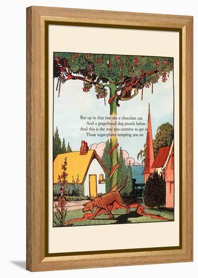 Chocolate Cat and Gingerbread Dog-Eugene Field-Framed Stretched Canvas